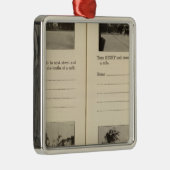 Albany, NY Metalen Ornament (Rechts)