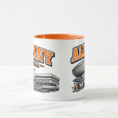 Albany, NY The Egg Retro Collegiate Design Mok (Midden)