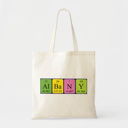 Albany periodieke lijstnaam canvas tas (Voorkant)