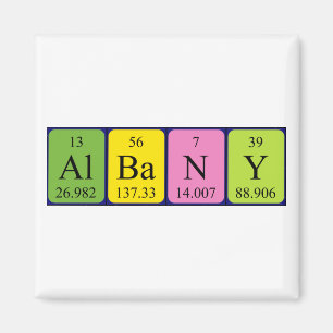 Albany periodieke table name magnet