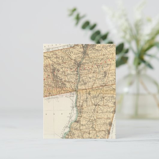 Albany, Rensselaer, provincie Columbia Briefkaart (Staand voorkant)