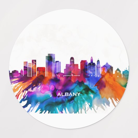 Albany Skyline Labels (Design 1)