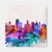 Albany Skyline Magneet (Voorkant)