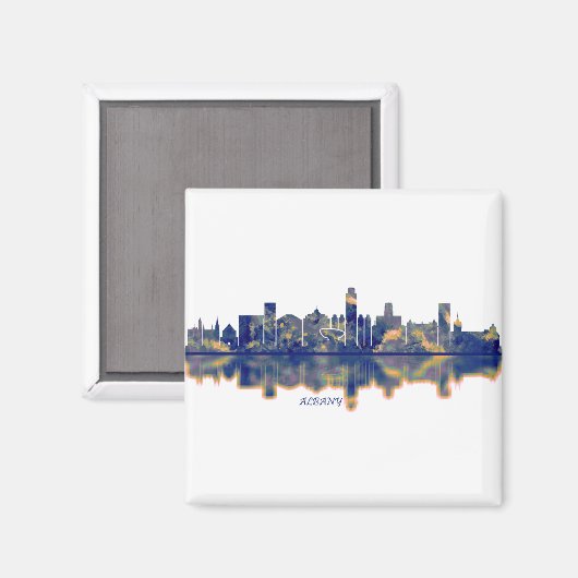 Albany Skyline Magneet (Voorkant / Achterkant)