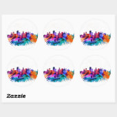 Albany Skyline Ronde Sticker (Vel)