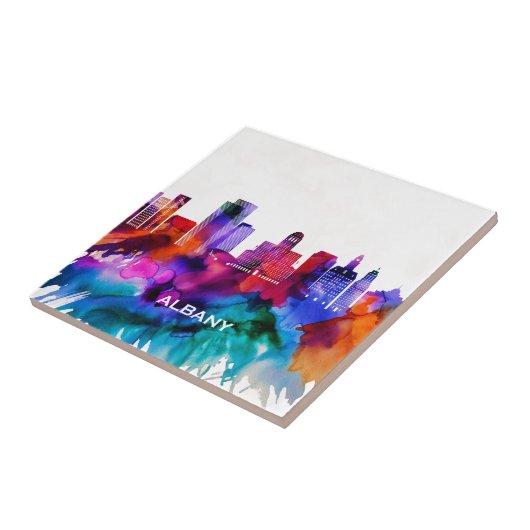 Albany Skyline Tegeltje (Zijkant)