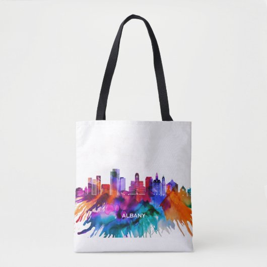 Albany Skyline Tote Bag (Voorkant)
