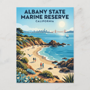 Albany State Marine Reserve Californië Briefkaart