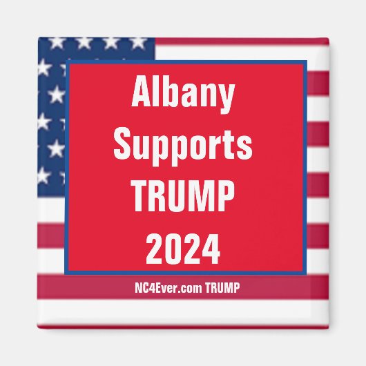 Albany Support TRUMP 2024 magnet (Voorkant)