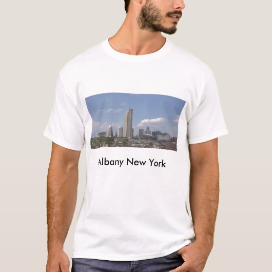 Albany uitzicht mei 2009, Albany New York T-shirt (Voorkant)