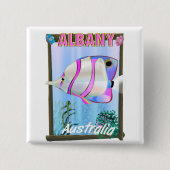 Albany, West-Australië Vierkante Button 5,1 Cm (Voorkant)