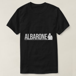 Albarone Gangster Silhouette Grafisch - Wit T-shirt