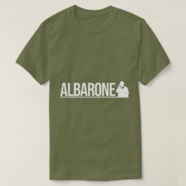 Albarone Gangster Silhouette Grafisch - Wit T-shirt