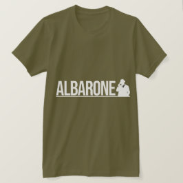 Albarone Gangster Silhouette Grafisch - Wit T-shirt