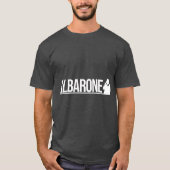 Albarone Gangster Silhouette Grafisch - Wit T-shirt (Voorkant)