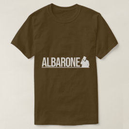 Albarone Gangster Silhouette Grafisch - Wit T-shirt