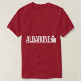 Albarone Gangster Silhouette Grafisch - Wit T-shirt
