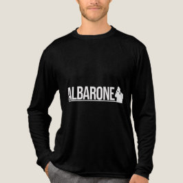 Albarone Gangster Silhouette Grafisch - Wit Tri-Blend Shirt