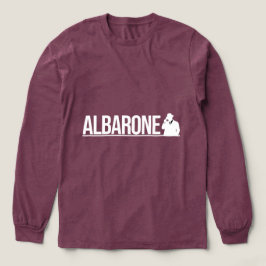 Albarone Gangster Silhouette Grafisch - Wit Tri-Blend Shirt