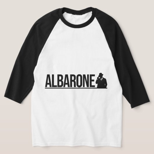 Albarone Gangster Silhouette Graphic - black  Hood T-shirt (Laagn)
