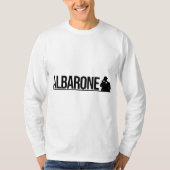 Albarone Gangster Silhouette Graphic - black  Hood T-shirt (Voorkant)