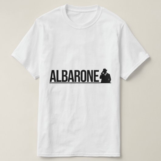 Albarone Gangster Silhouette Graphic - black  T-shirt (Design voorkant)