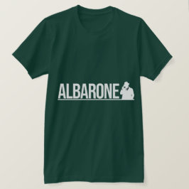 Albarone Gangster Silhouette Graphic - White T-shirt