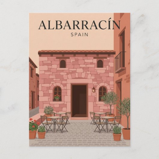 Albarracín Spanje Briefkaart (Voorkant)