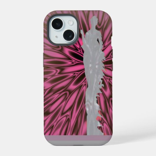 Albasten beeld iPhone 15 case (Achterkant)