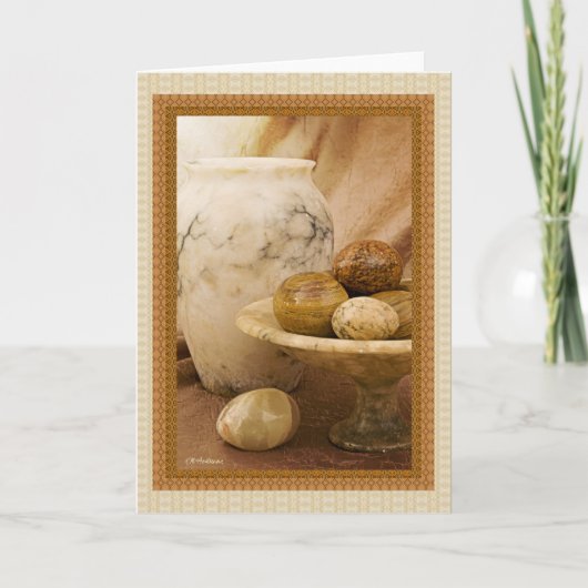 Albasten voorwerpen kaart (Voorkant)