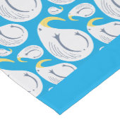 Albatros Blauw en Wit Partij Korte Tafelloper (Hoek)
