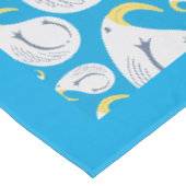 Albatros Blauw en Wit Party tafelkleed (Gekanteld)