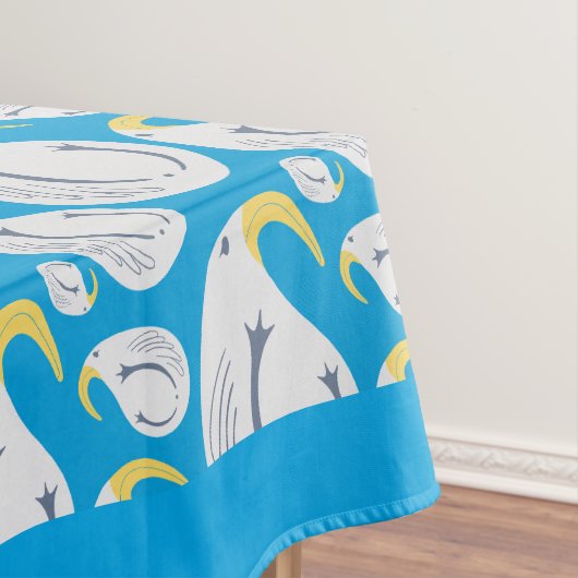 Albatros Blauw en Wit Party tafelkleed (Voorbeeld)