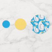 Albatros Blauw Geel Wit Strepen Confetti (Achterkanten)
