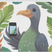 Albatros die tijd verdrijft sticker (Voorkant)