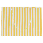 Albatros geel en wit gestreept groot cadeauzakje (Achterkant)