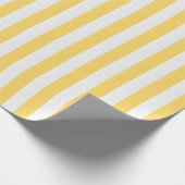 Albatros geel en wit gestreept inpakpapier (Hoek)