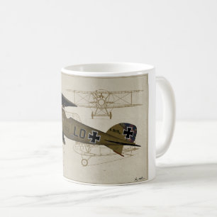 Albatros Lt. Von Hipple WWI Coffee Mok
