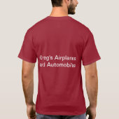 Albatros T-shirt voor vliegtuigen (Achterkant)