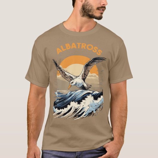 Albatros vangt vis t-shirt (Voorkant)