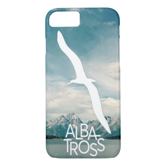 Albatross art phone case (Achterkant)
