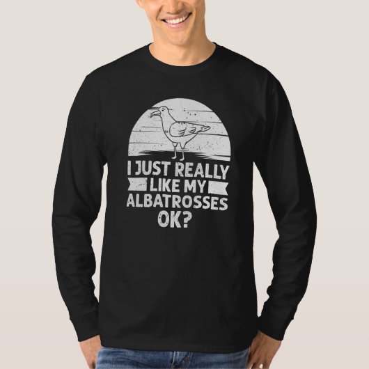 Albatross Bird Feather Animal Seabird Cute T-shirt (Voorkant)