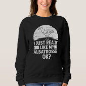 Albatross Bird Feather Animal Seabird Cute Trui (Voorkant)
