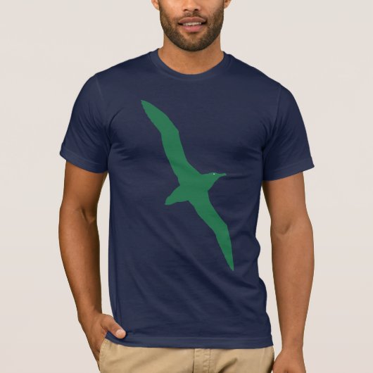 Albatross Bird T-Shirt Green (Voorkant)