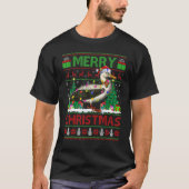 Albatross Bird Xmas Lights Ugly Albatross Christ T-shirt (Voorkant)