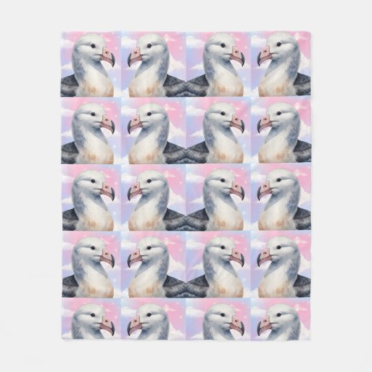 Albatross Dreamy Pattern Fleece Deken (Voorkant)