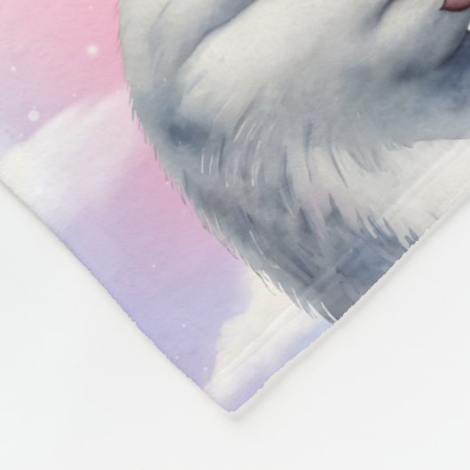 Albatross Dreamy Pattern Fleece Deken (Hoek)