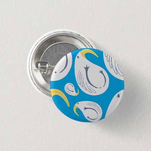 Albatross - Ocean Theme Ronde Button 3,2 Cm (Voorkant /achterkant)