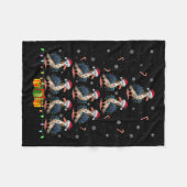 Albatross Santa Hat Xmas Lights Mannen Vrouwen Ker Fleece Deken (Voorkant (Horizontaal))