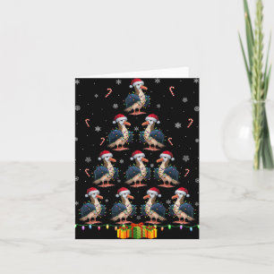 Albatross Santa Hat Xmas Lights Mannen Vrouwen Ker Kaart